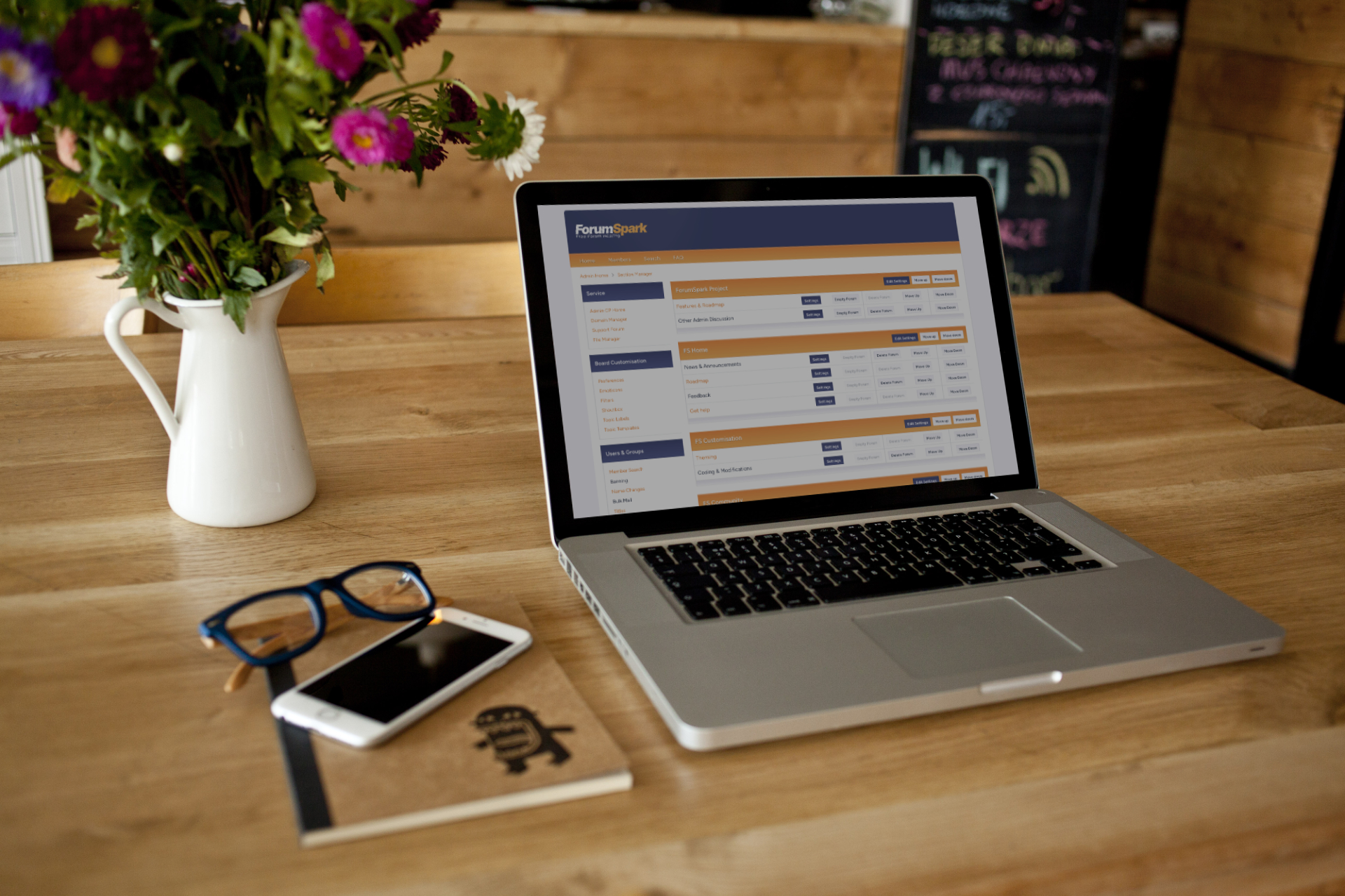 Header image showing a mockup on a laptop