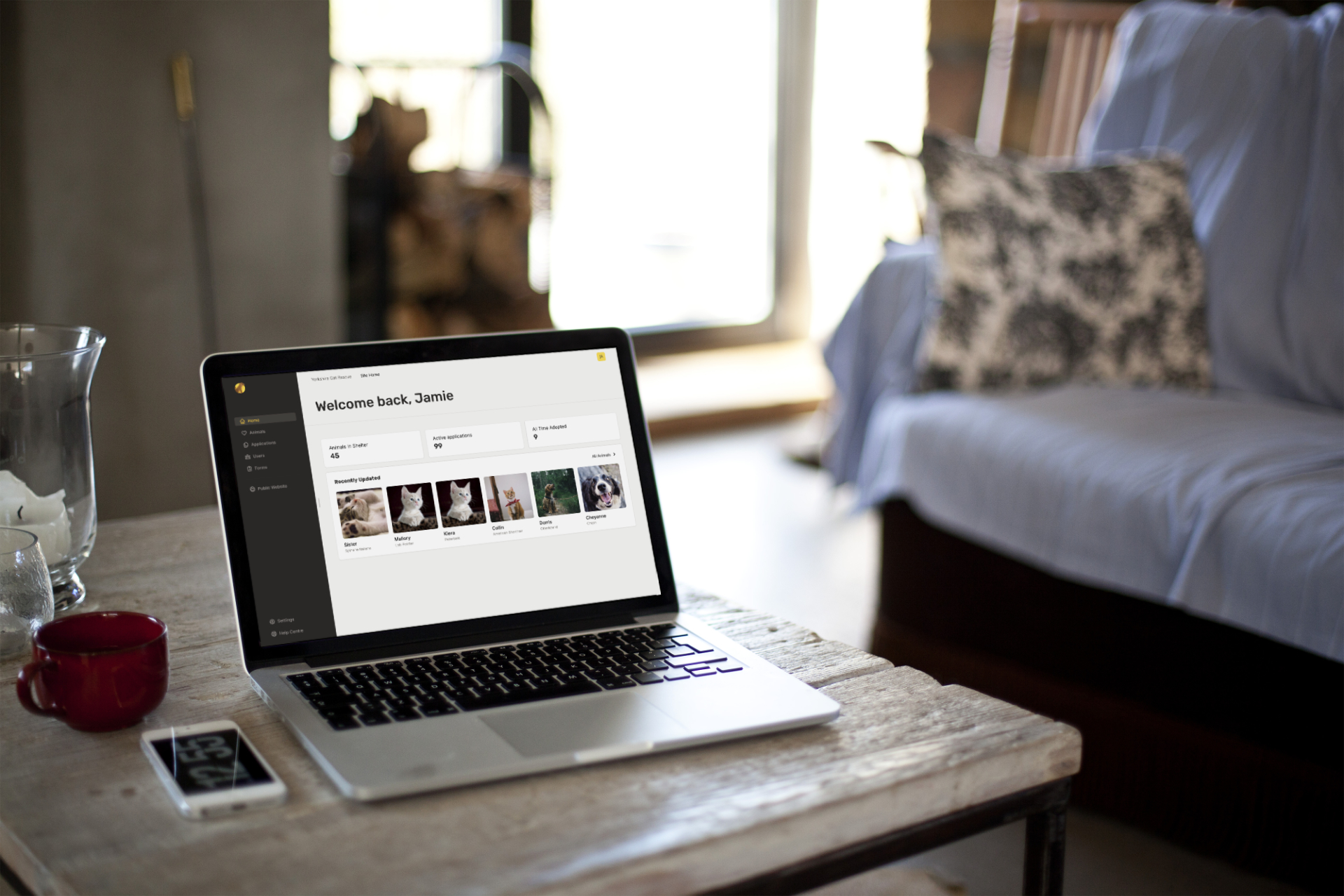 Header image showing a mockup on a laptop